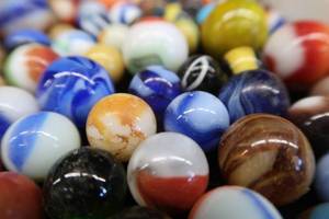 lot 30D image: ASSORTED SIZED VINTAGE MARBLES