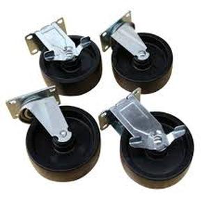 lot 4 image: Lot of Husky 5 in. Caster Kit for Ready-to-Assemble Steel Garage Base Cabinets Customer Returns See Pictures