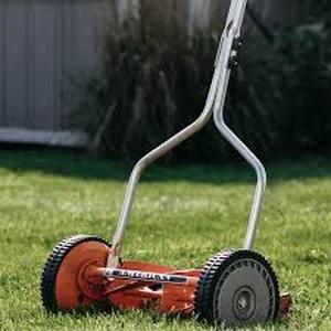 lot 9 image: American Lawn Mower Company 14 in. Manual Walk-Behind Push Reel Lawn Mower  Customer Returns See Pictures