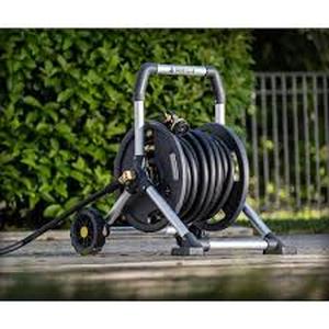 lot 35 image: Gorilla 175 ft. Aluminum Zero Rust Mobile Hose Reel    Customer Returns See Pictures