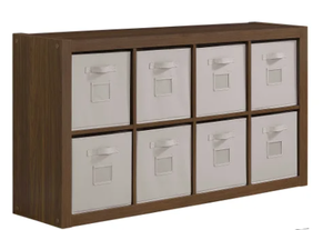 lot 73 image: Onin Room Divider with 8 Storage Bins