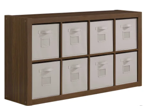 lot 74 image: Onin Room Divider with 8 Storage Bins