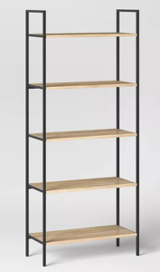 lot 85 image: 72 Loring 5 Shelf Ladder Bookshelf - Threshold