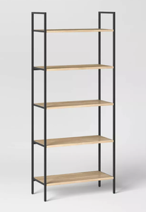 lot 86 image: 72 Loring 5 Shelf Ladder Bookshelf - Threshold