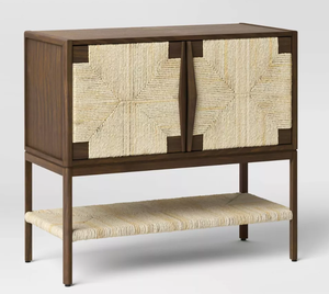 lot 94 image: Withania 2 Door Cabinet - Threshold Vintage Woven Accent