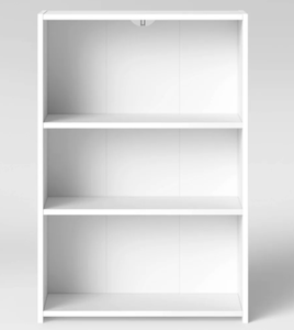 lot 112 image: 3 Shelf Bookcase - Room Essentials