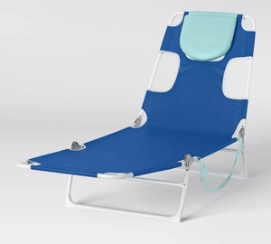 lot 115 image: Outdoor Portable Folding Beach Lounger Chair - Sun Squad