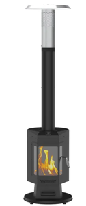 lot 213 image: FlamePro 81H Steel Patio Pellet Heater