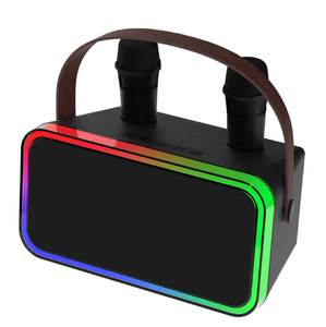 lot 222 image: Onn. Portable Karaoke with Wireless Microphones, 9 Hours Playtime, Bluetooth Wireless Technology
