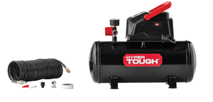 lot 229 image: Hyper Tough Black 100 PSI Oil-free Portable Air Compressor 3 Gallon