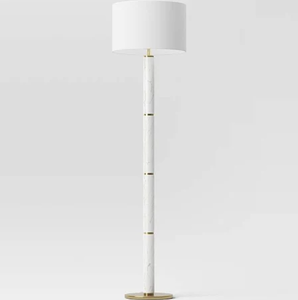 lot 435 image: Threshold Faux Marble Stick Floor Lamp