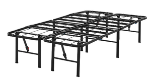 lot 438 image: Twin Size Mainstays 14 High Quad Fold Steel Platform Bed Frame