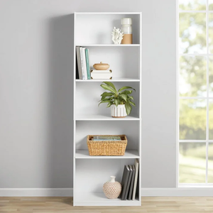 lot 443 image: Mainstays 5-Shelf Bookcase with Adjustable Shelves