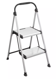 lot 457 image: Cosco 2 Step All Aluminum Step Stool Silver, 225 lb Capacity