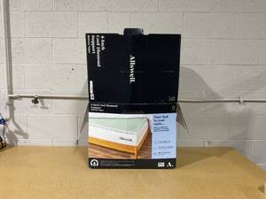 lot 310 image: Allswell 4-inch Cool Diamond Support Mattress Topper