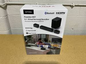 lot 64 image: ULTIMEA 5.1 Sound Bar Compatible with Dolby Atmos, Peak Power 410W, Sound Bar for Smart TV with Subwoofer