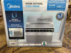 lot 72 image: Midea 12,000 BTU Smart Inverter Window AC, Cools up to 550 Sq. Ft