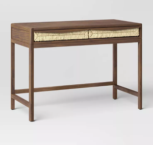 lot 57 image: Withania Desk with Drawers - Threshold Wood Composite, Home Office Furniture, Study Writing Table
