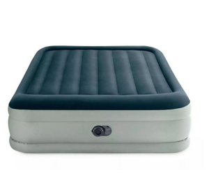 lot 126 image: Intex Elevated 18 Pillow Top Air Bed with Built-in Pump, Queen