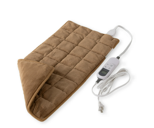 lot 311 image: Equate PrimaLushTM Weighted Heating Pad with 10-Setting Controller,