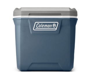 lot 318 image: Coleman 316 Series 60QT Hard Chest Wheeled Cooler, Lakeside Blue