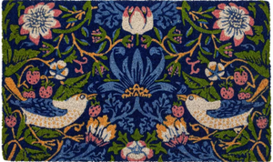 lot 326 image: Entryways 30x18 Victoria and Albert Museum Strawberry Thief Coir Door Mat Multicolor