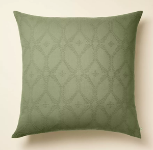 lot 348 image: 26x26 LOT OF 2 Trellis Pattern Euro Bed Pillow - Hearth & Hand with Magnolia