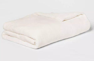 lot 355 image: 55x80 Microplush Weighted Blanket with Removable Cover - Threshold