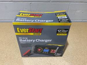 lot 227 image: Everstart Maxx 15 Amp Automotive Battery Charger with 50 Amp Engine Start (BC50BE)