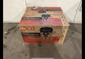 lot 10 image: Loco 22.5 Inch SmartTemp Kettle Charcoal Grill in Black with Stand