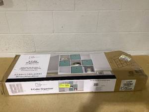 lot 445 image: Mainstays 9 Cube Storage Organizer