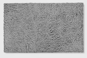 lot 130 image: LOT OF 2 26x310 Washable Plush Shag Rug Gray- Room Essentials