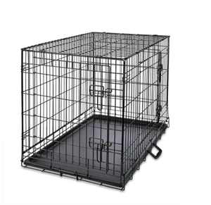 lot 151 image: Vibrant Life Double Door Metal Wire Dog Crate with Leak-Proof Pan and Divider, 36 inch