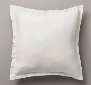 lot 361 image: 26x26 Linen Blend Euro Bed Pillow Hearth & Hand with Magnolia