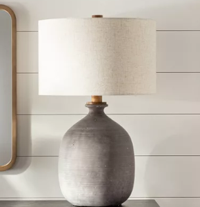 lot 179 image: Resin Table Lamp Gray - Hearth & Hand with Magnolia