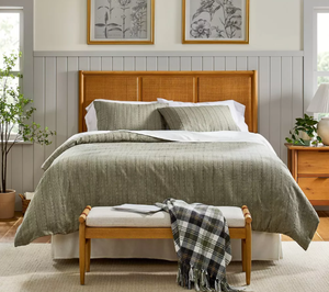 lot 278 image: 3pc Washed Loop Stripe Duvet Cover Bedding Set - Hearth & Hand with Magnolia, King