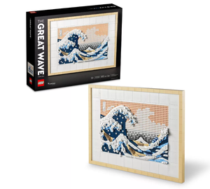 lot 281 image: LEGO ART Hokusai  The Great Wave Wall Art Adults Set 31208