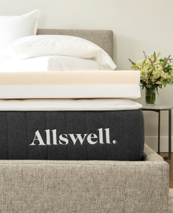 lot 300 image: Allswell 4 Memory Foam Mattress Topper Infused with Copper Gel, Twin