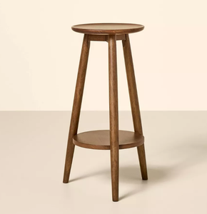 lot 395 image: Drink Table or Plant Stand - Aged Oak - Hearth & Hand with Magnolia