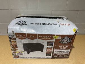 lot 6 image: Pit Boss Portable Pit Stop Wood Pellet Grill  Onyx Edition