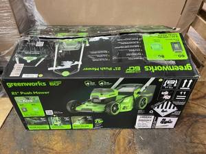 lot 251 image: Greenworks 60V 21 Push Lawn Mower