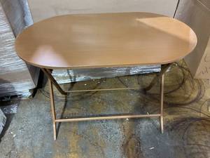 lot 260 image: Purcell Folding Patio Bistro Table Brown - Threshold