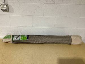 lot 272 image: Mainstays 9ft Stone Round Outdoor Tilting Market Patio Umbrella with Crank