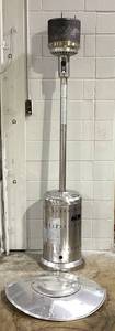 lot 274 image: Fire Sense Commercial Series 46,000 BTU Propane Gas Patio Heater with Electronic Ignition - Stainless Steel