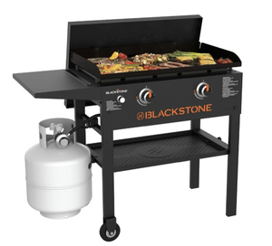 lot 7 image: Blackstone Original 2-Burner 28 Propane Omnivore Griddle with Hard Cover