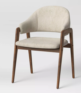 lot 41 image: Ingleside Open Back Upholstered Wood Frame Dining Chair - Threshold