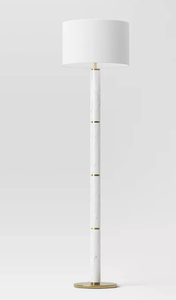 lot 170 image: Faux Marble Stick Floor Lamp - Threshold