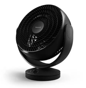 lot 470 image: Honeywell HF710 Turbo Force Oscillating Floor Fan Black Portable Electric Fan for Rooms, Adjustable Tilt, 3 Speeds