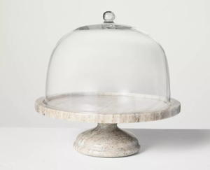 lot 481 image: Marble Covered Dessert Stand Warm Gray - Hearth & Hand with Magnolia