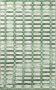 lot 482 image: IndoorOutdoor Handmade Area Rug GreenNatural - Hearth & Hand with Magnolia